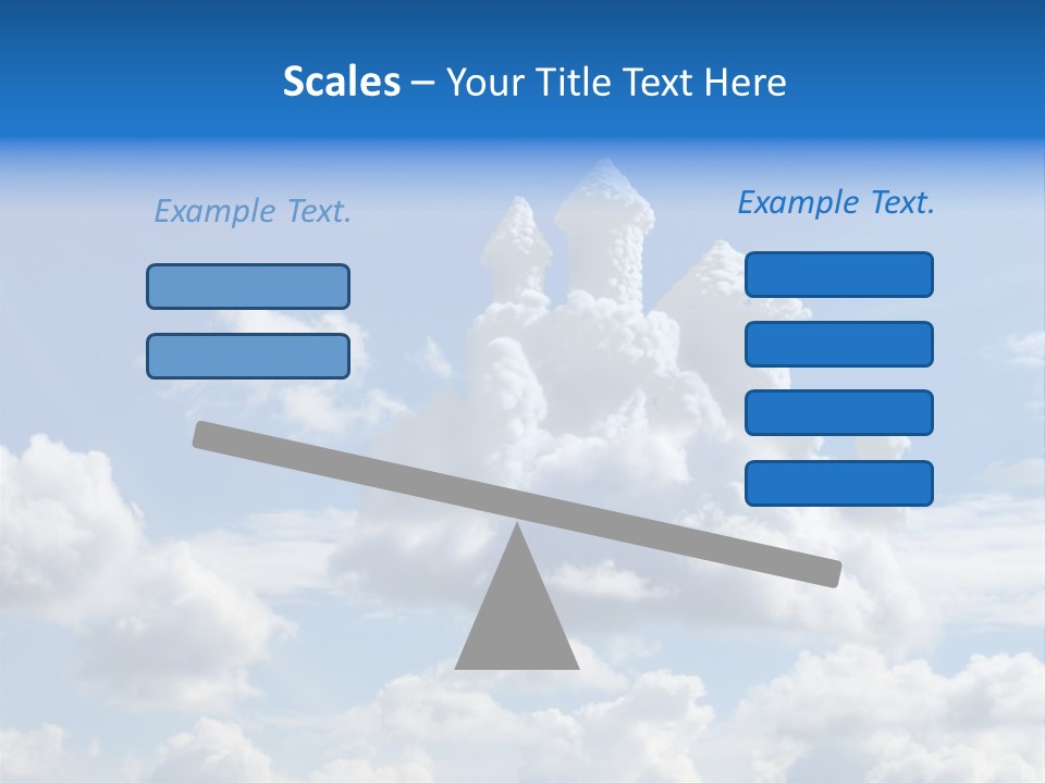 Cloudcastle Castle Clouds PowerPoint Template