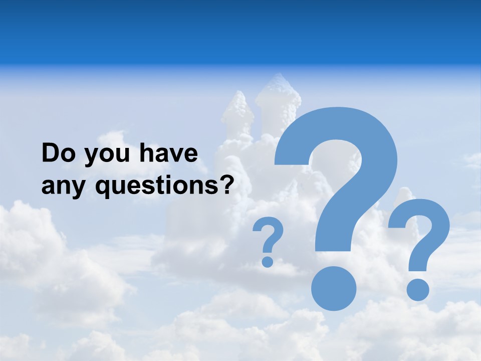 Cloudcastle Castle Clouds PowerPoint Template