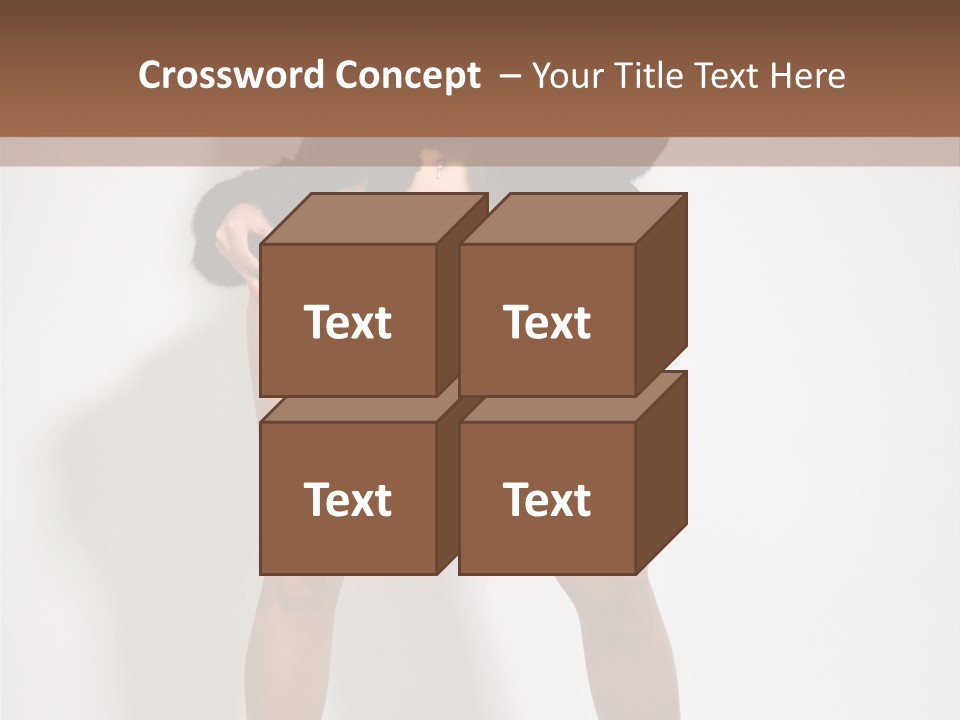Fit Model Looking PowerPoint Template