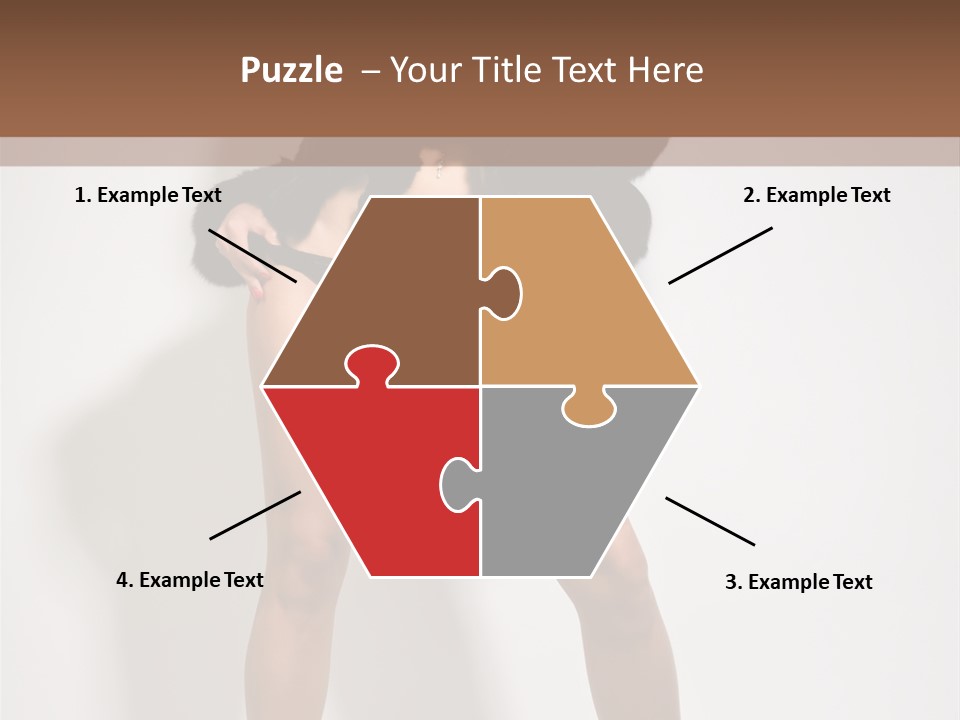 Fit Model Looking PowerPoint Template