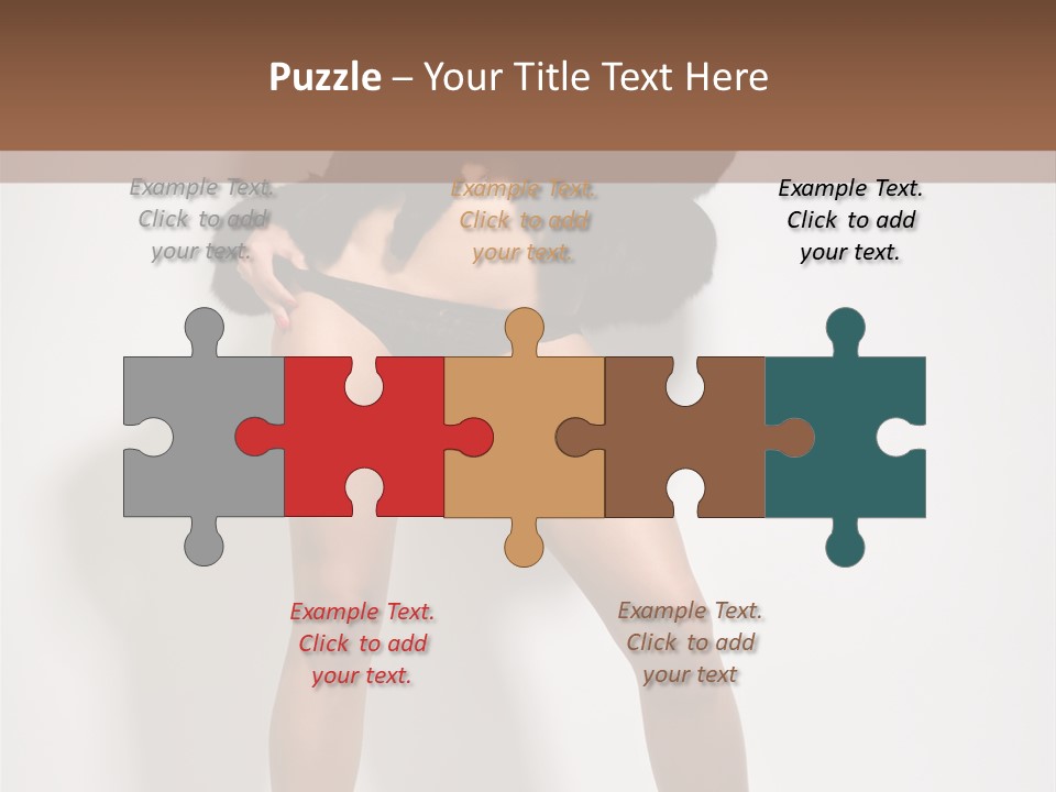 Fit Model Looking PowerPoint Template
