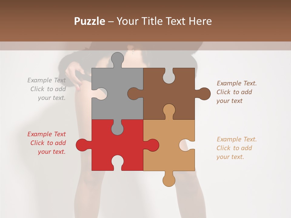 Fit Model Looking PowerPoint Template