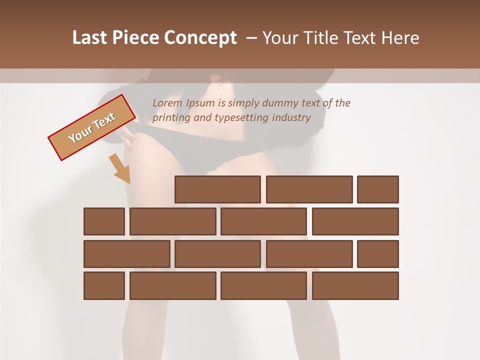 Fit Model Looking PowerPoint Template