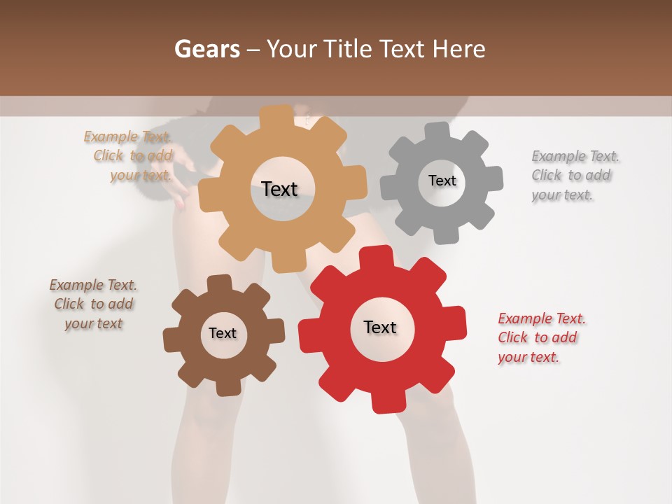 Fit Model Looking PowerPoint Template