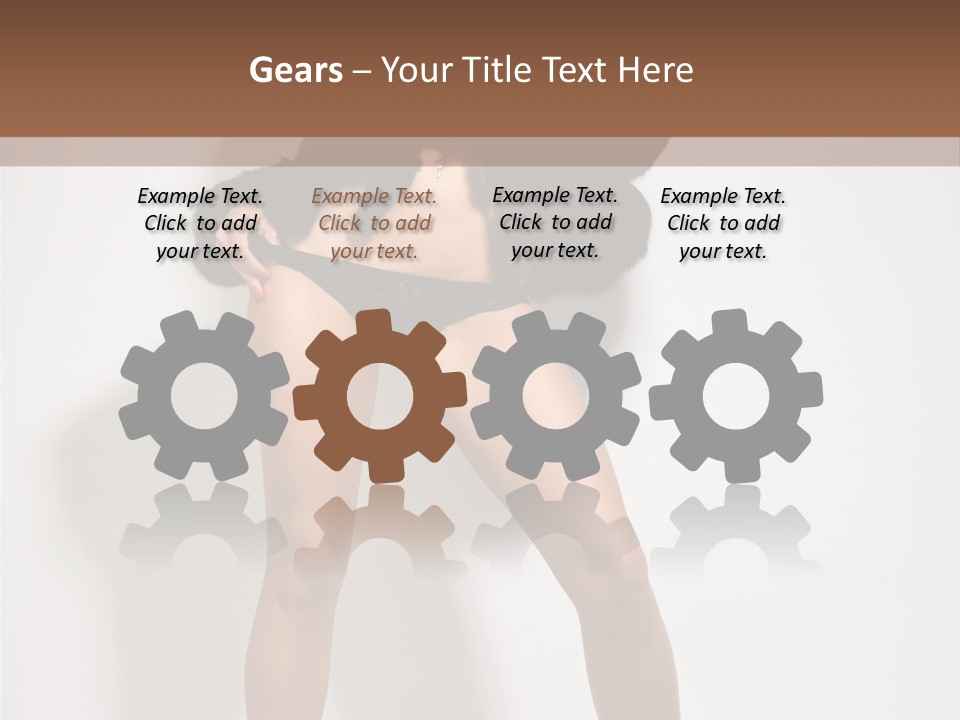 Fit Model Looking PowerPoint Template