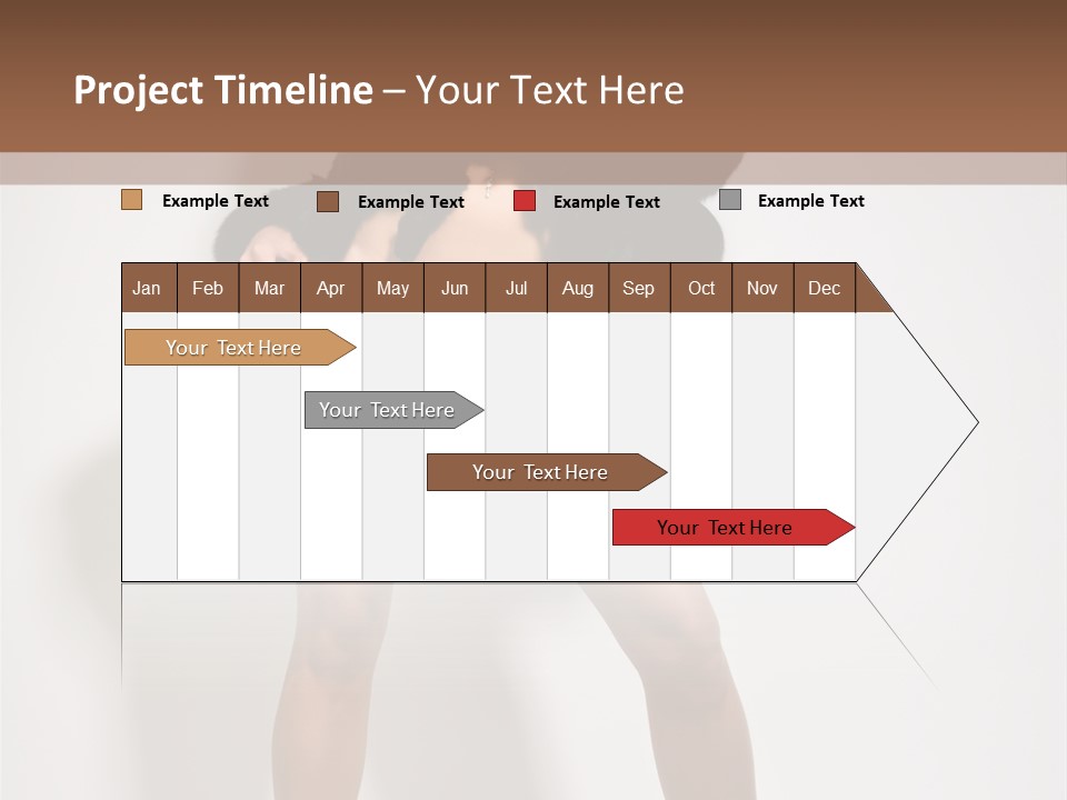 Fit Model Looking PowerPoint Template