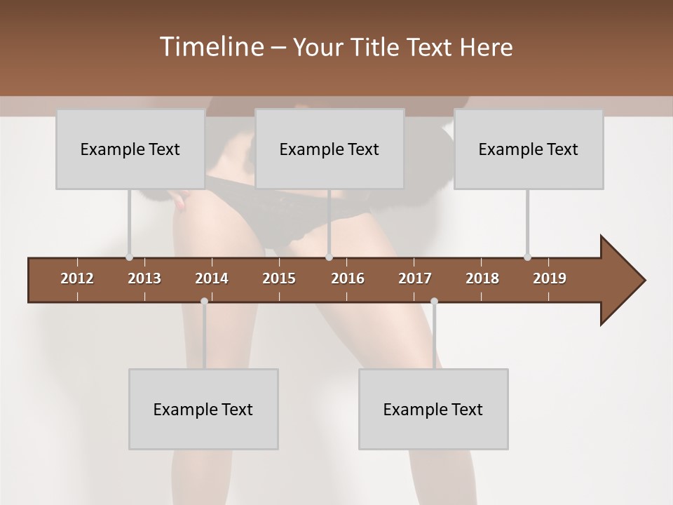 Fit Model Looking PowerPoint Template