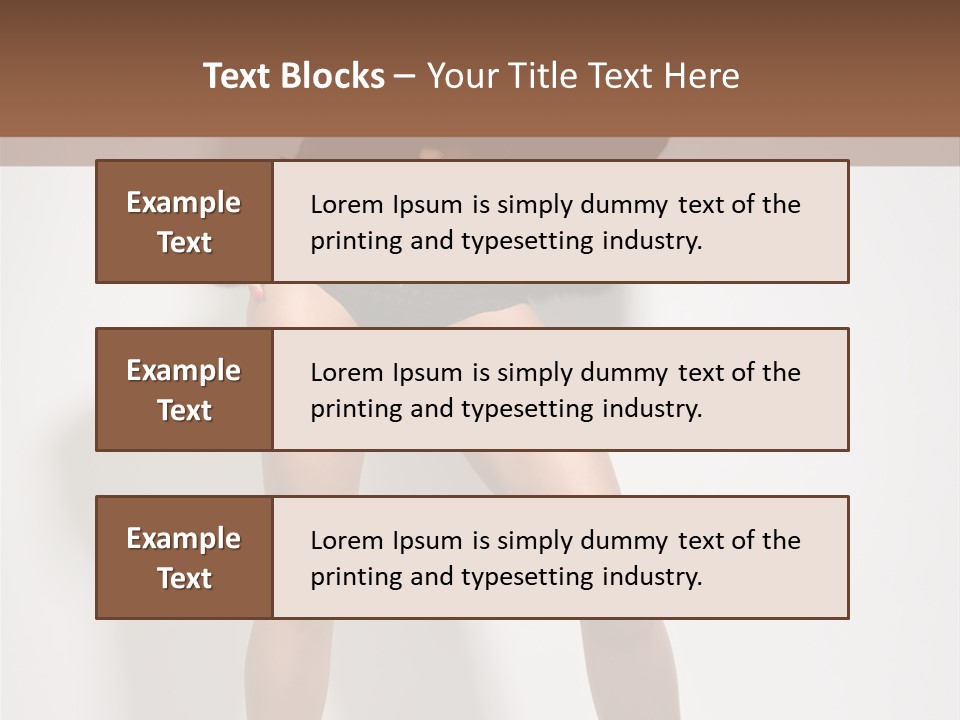 Fit Model Looking PowerPoint Template