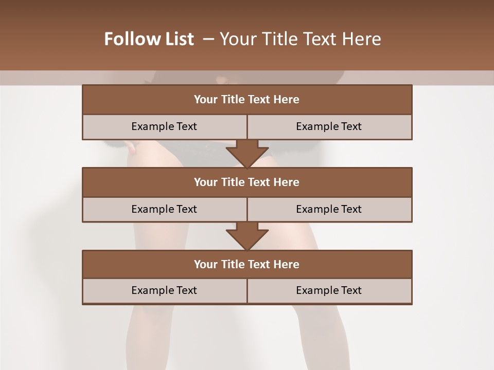 Fit Model Looking PowerPoint Template