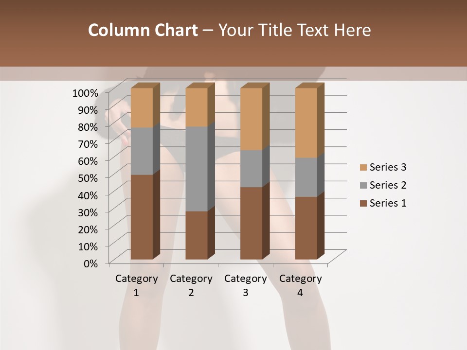 Fit Model Looking PowerPoint Template