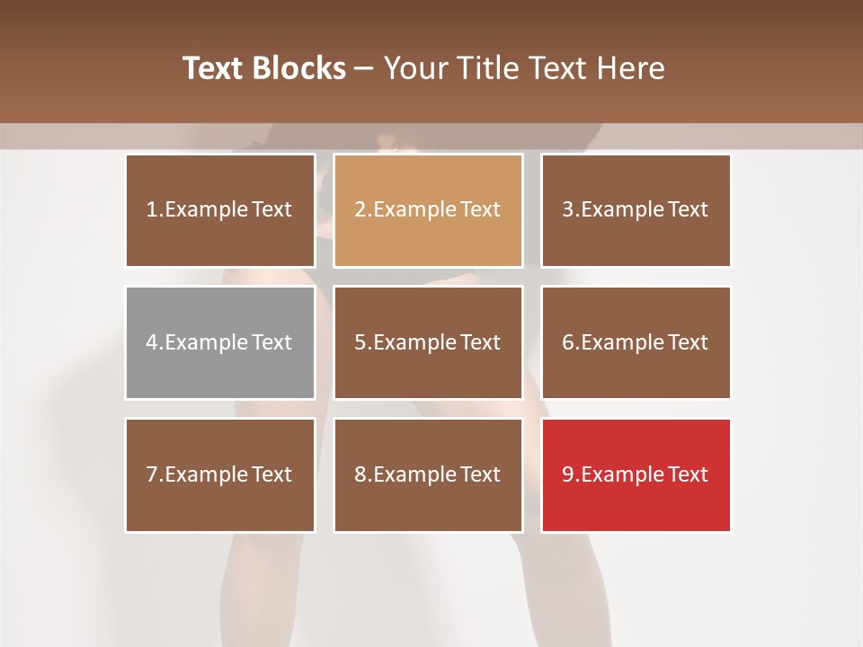 Fit Model Looking PowerPoint Template