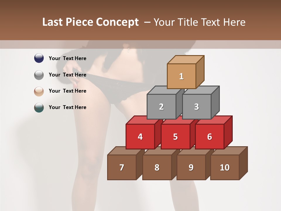 Fit Model Looking PowerPoint Template