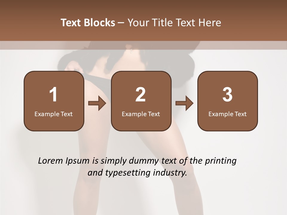 Fit Model Looking PowerPoint Template