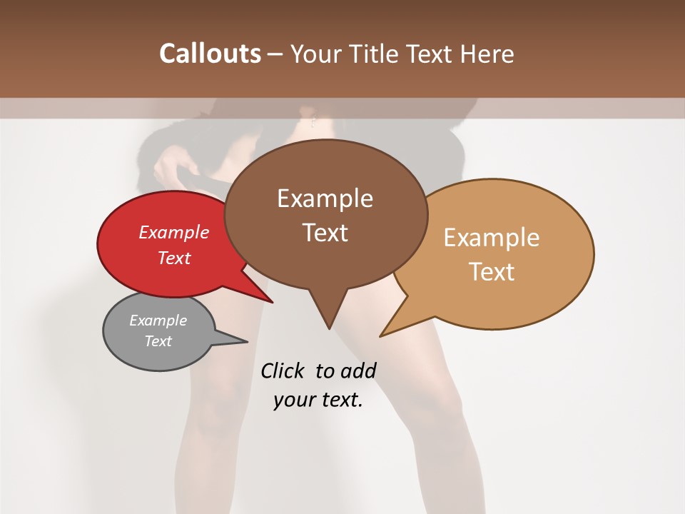 Fit Model Looking PowerPoint Template