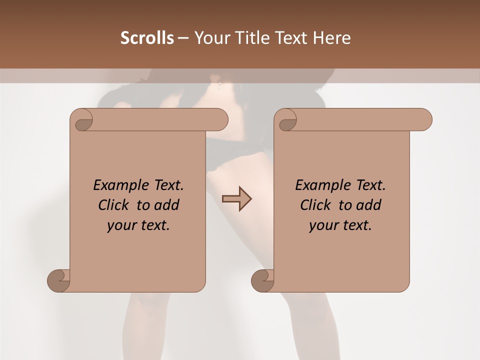 Fit Model Looking PowerPoint Template