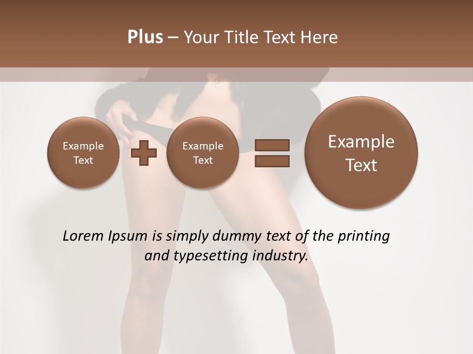 Fit Model Looking PowerPoint Template