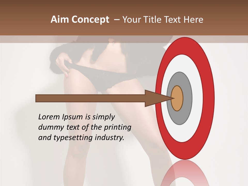 Fit Model Looking PowerPoint Template