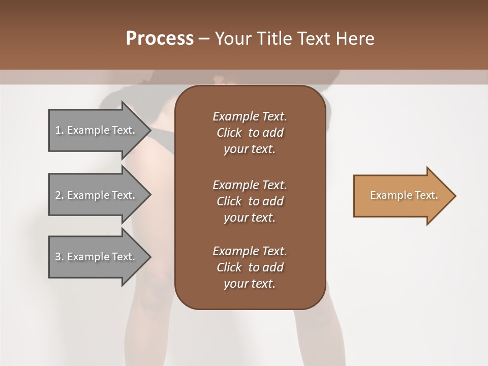 Fit Model Looking PowerPoint Template