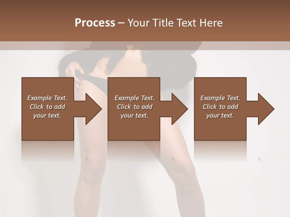 Fit Model Looking PowerPoint Template