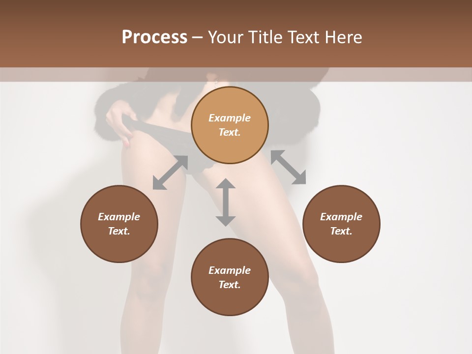 Fit Model Looking PowerPoint Template