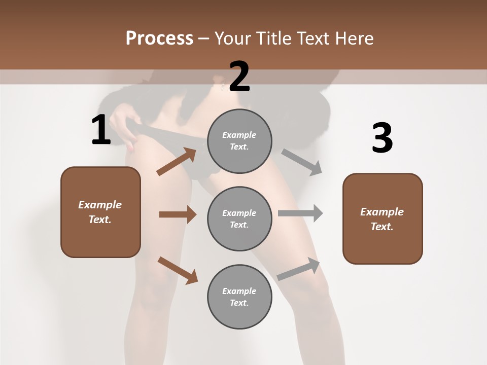 Fit Model Looking PowerPoint Template