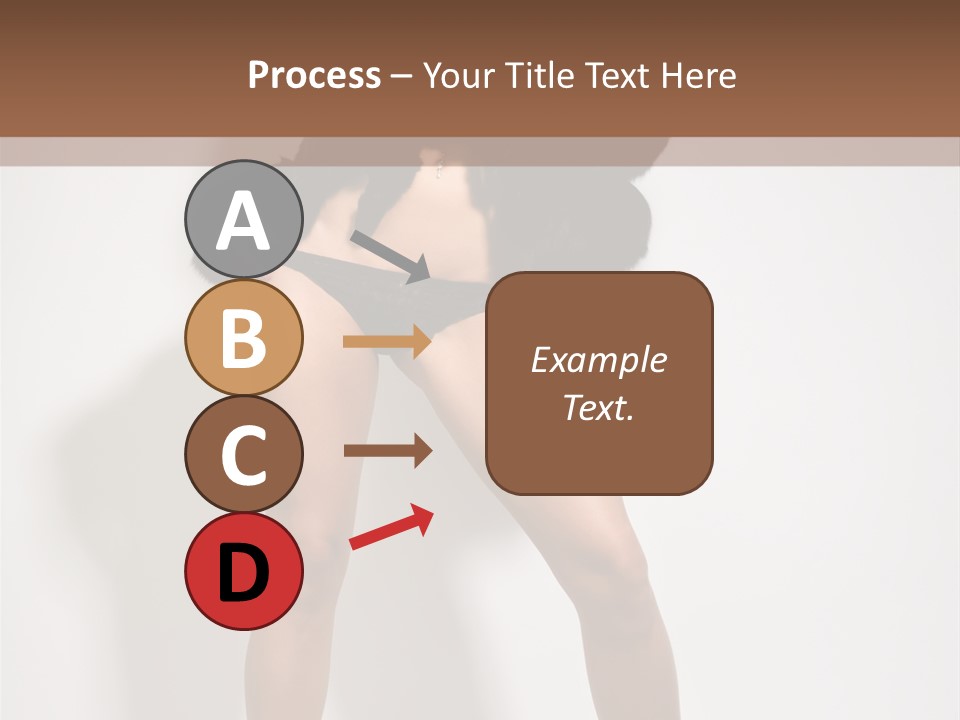 Fit Model Looking PowerPoint Template