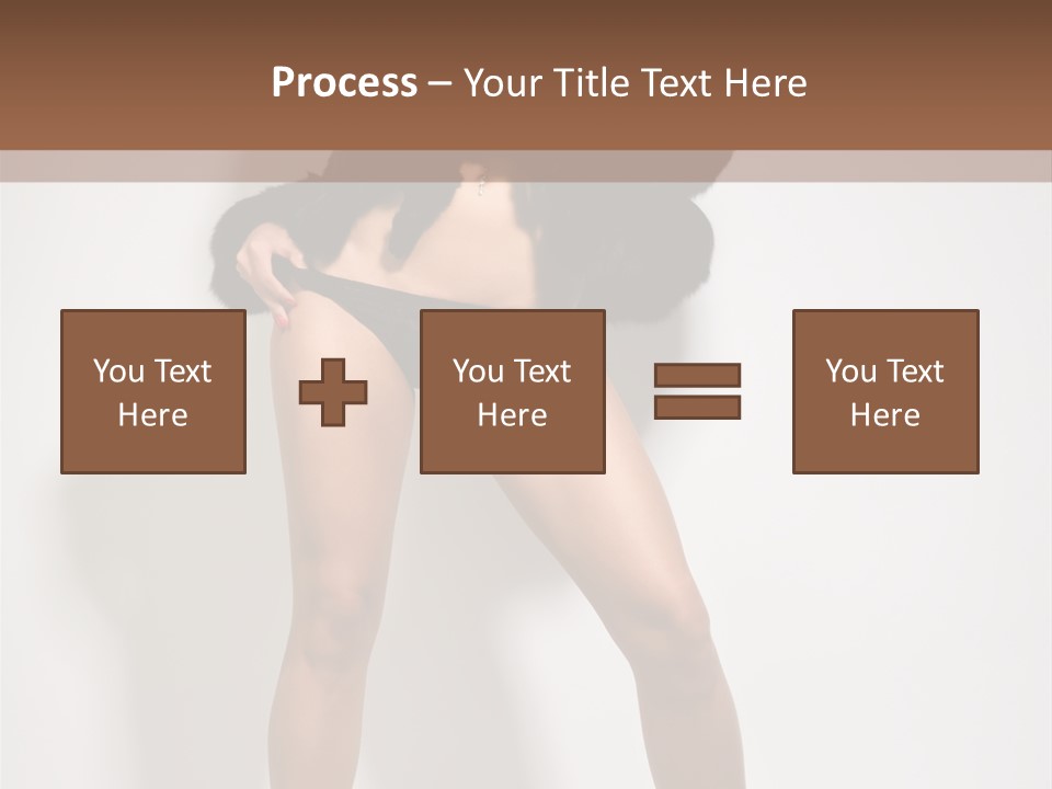 Fit Model Looking PowerPoint Template