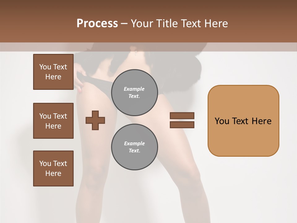 Fit Model Looking PowerPoint Template