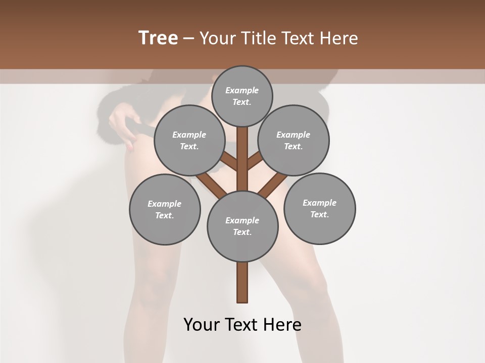 Fit Model Looking PowerPoint Template