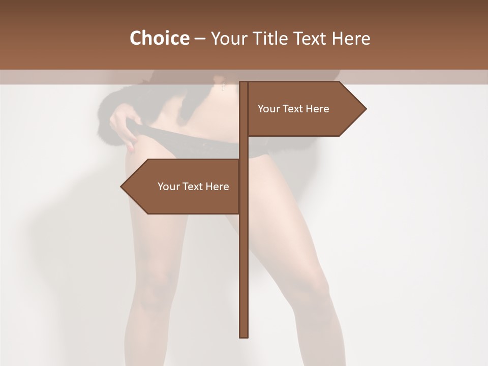 Fit Model Looking PowerPoint Template