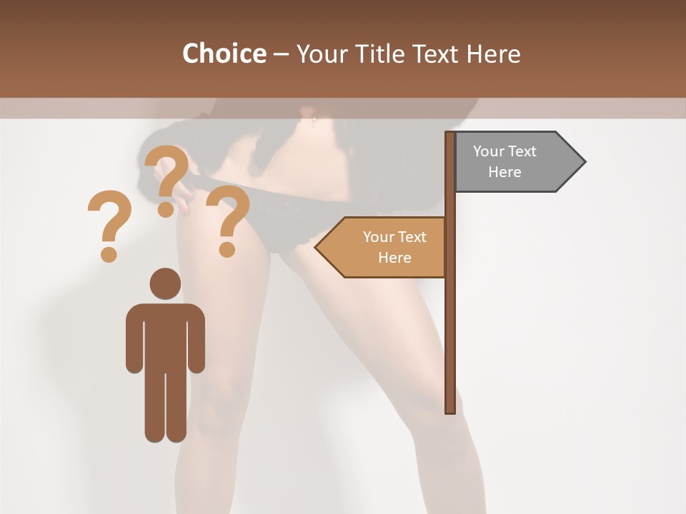 Fit Model Looking PowerPoint Template