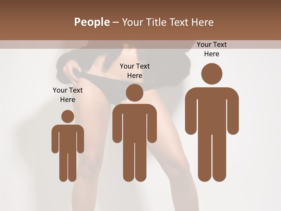 Fit Model Looking PowerPoint Template