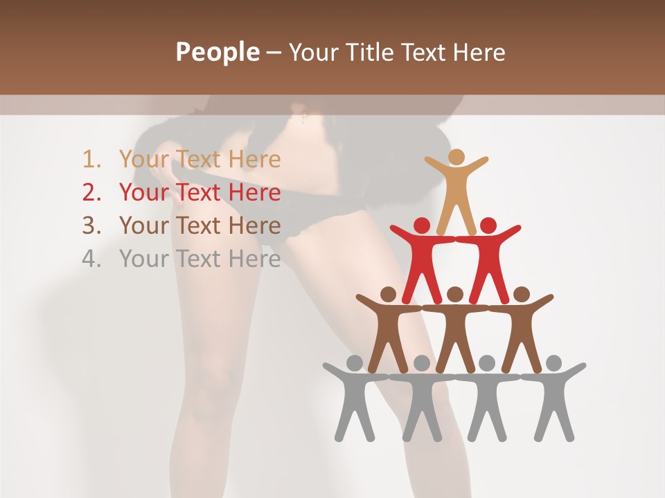 Fit Model Looking PowerPoint Template