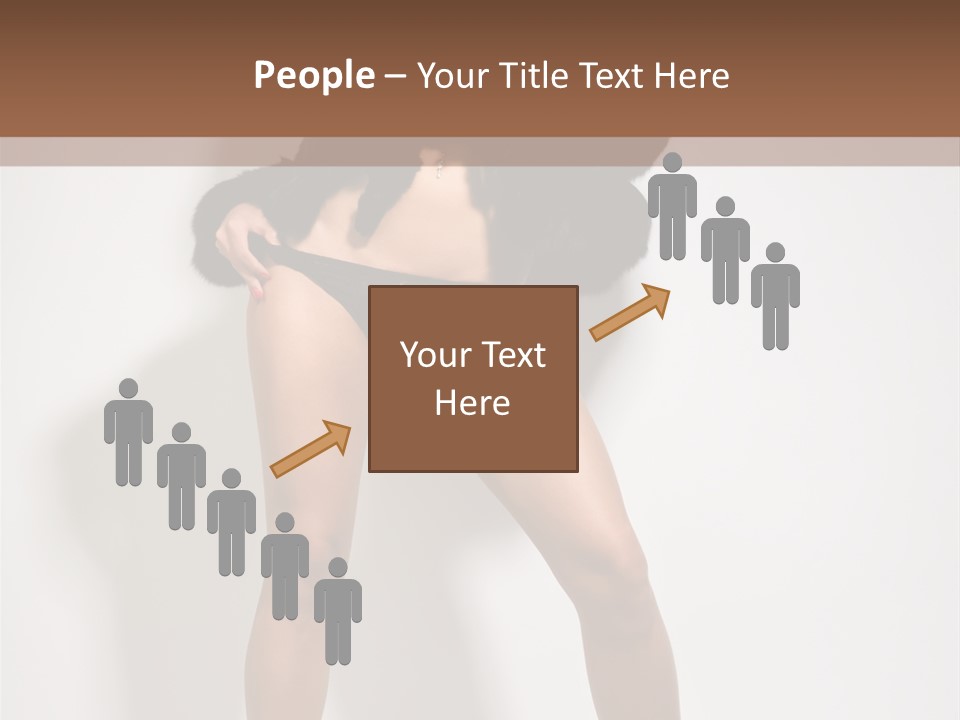 Fit Model Looking PowerPoint Template