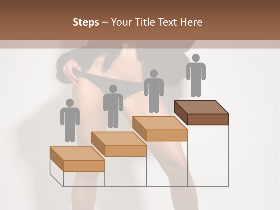 Fit Model Looking PowerPoint Template
