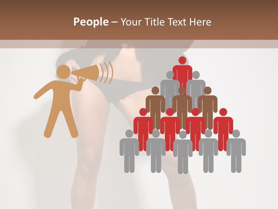 Fit Model Looking PowerPoint Template