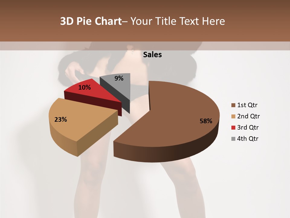 Fit Model Looking PowerPoint Template