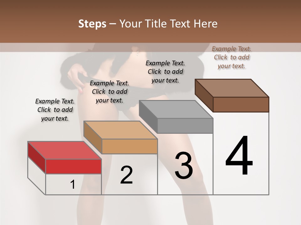 Fit Model Looking PowerPoint Template