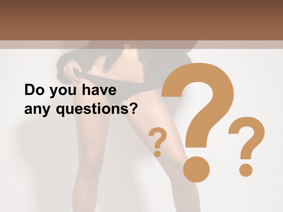 Fit Model Looking PowerPoint Template