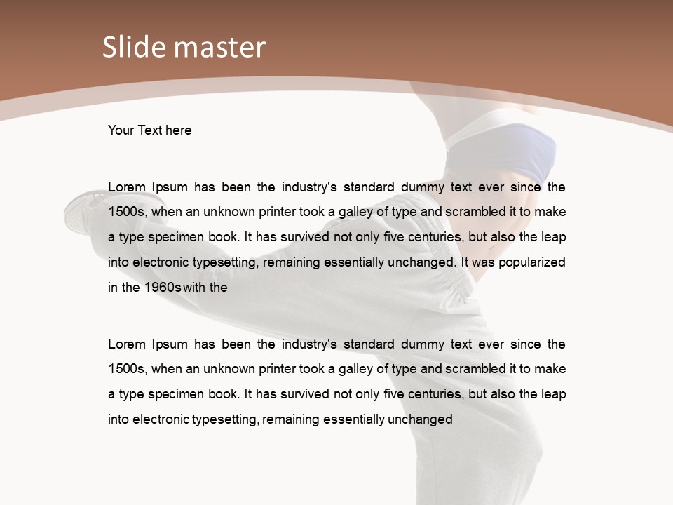 Fashion Posing Female PowerPoint Template