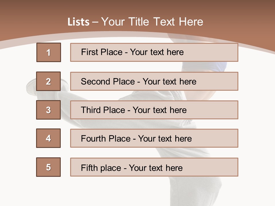 Fashion Posing Female PowerPoint Template