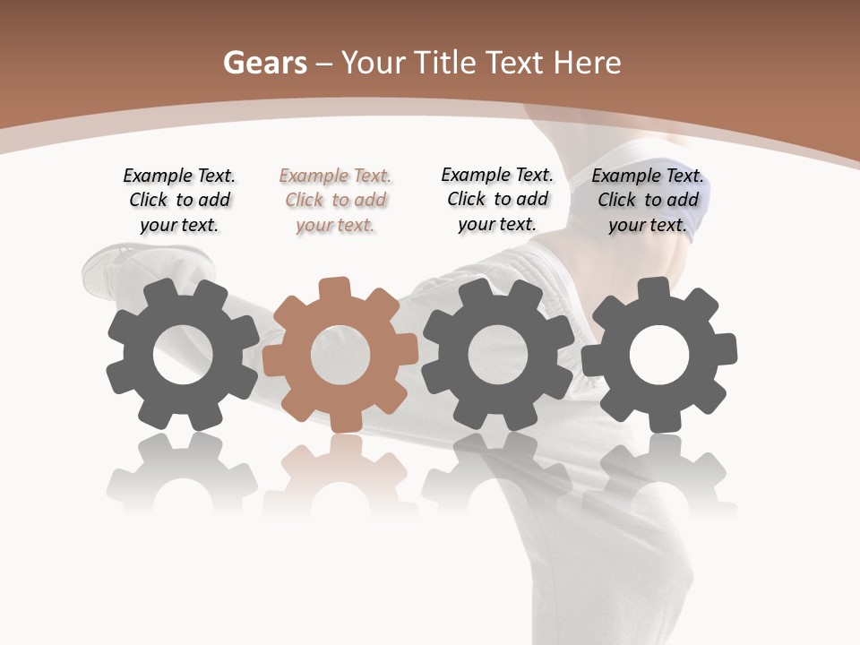 Fashion Posing Female PowerPoint Template