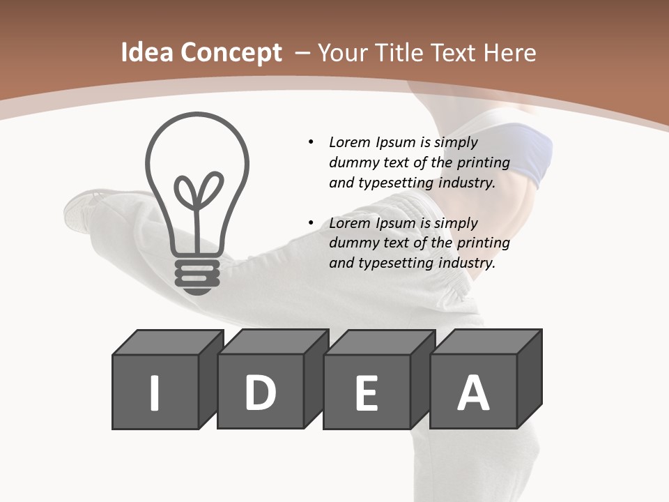 Fashion Posing Female PowerPoint Template