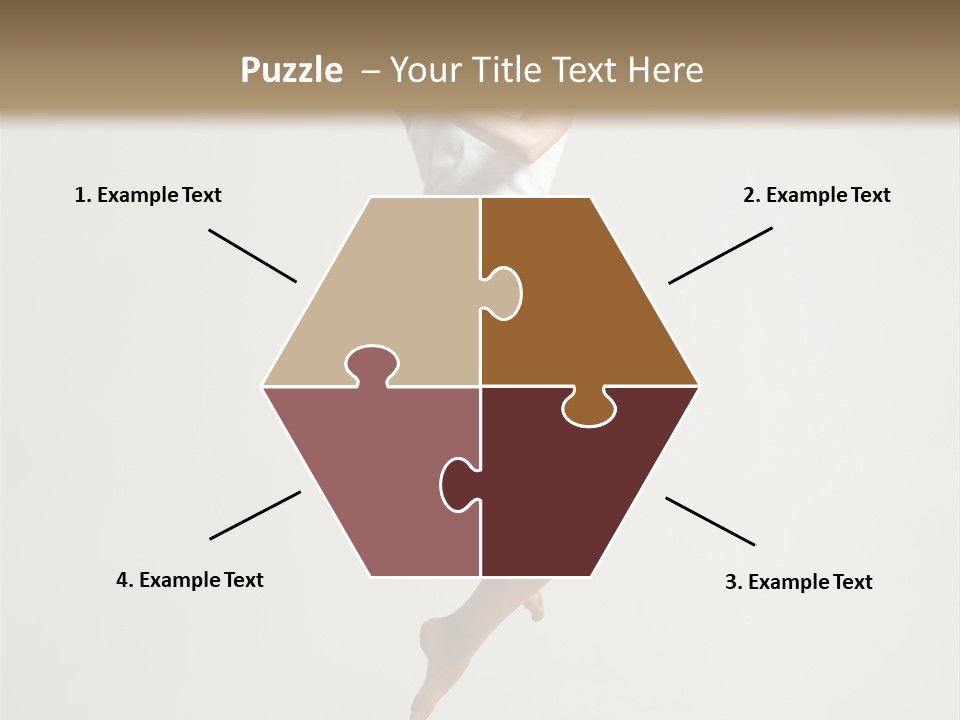 A Woman Jumping In The Air With Her Arms Outstretched PowerPoint Template