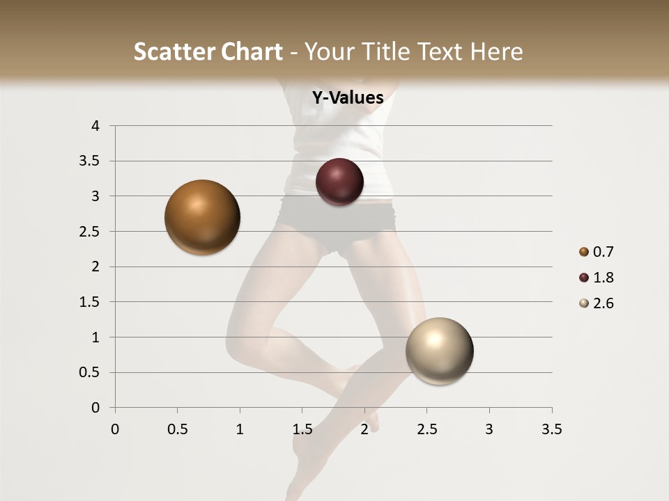 A Woman Jumping In The Air With Her Arms Outstretched PowerPoint Template