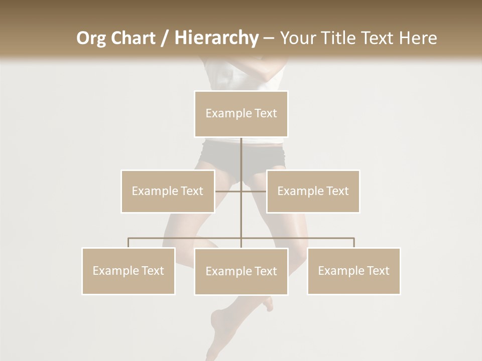 A Woman Jumping In The Air With Her Arms Outstretched PowerPoint Template