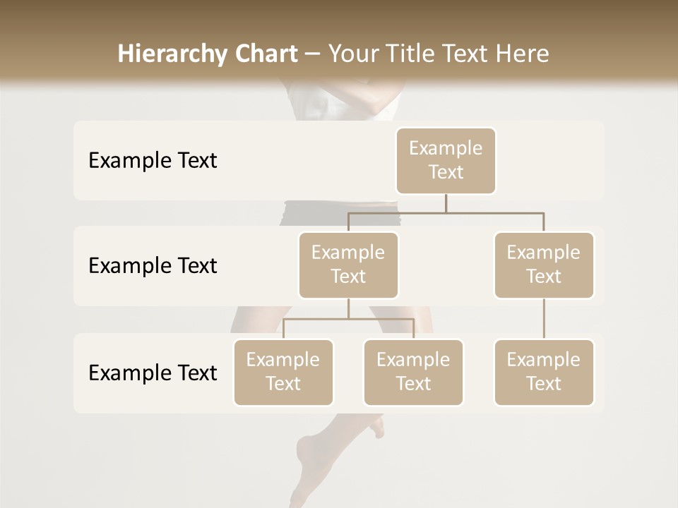 A Woman Jumping In The Air With Her Arms Outstretched PowerPoint Template