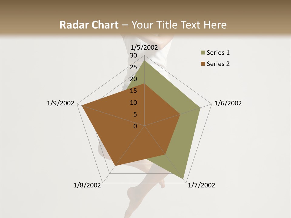 A Woman Jumping In The Air With Her Arms Outstretched PowerPoint Template