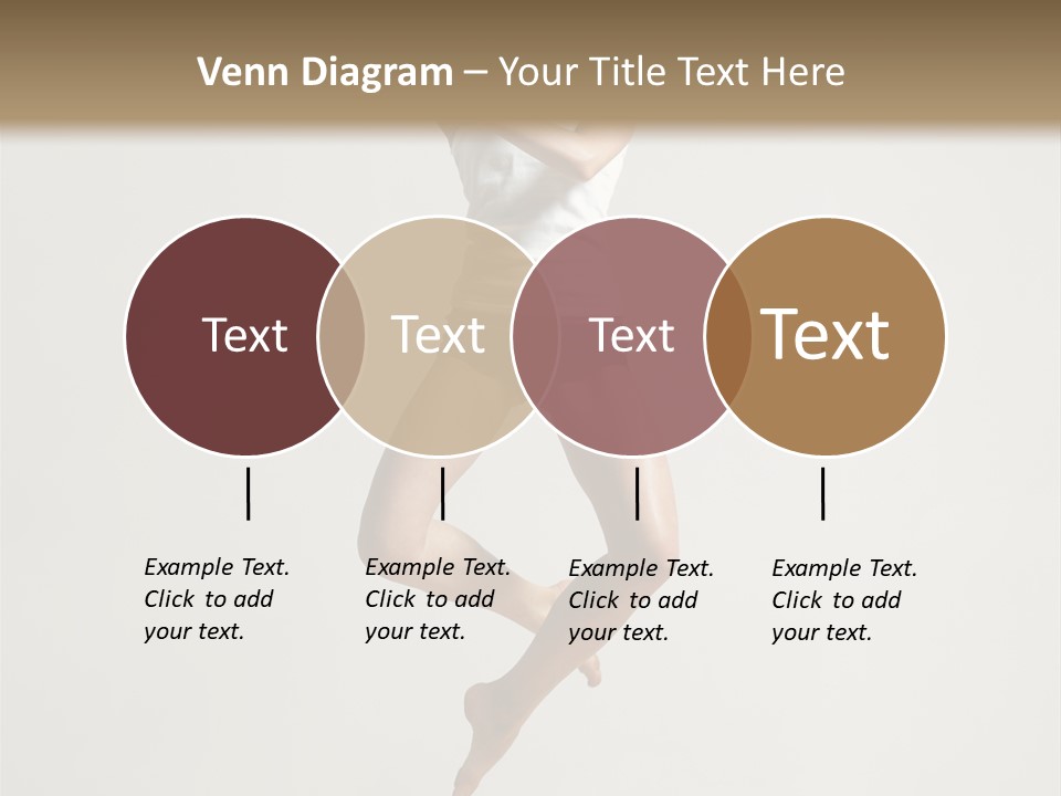 A Woman Jumping In The Air With Her Arms Outstretched PowerPoint Template