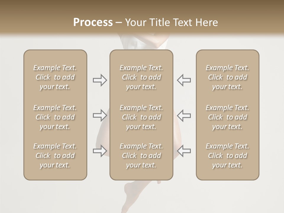 A Woman Jumping In The Air With Her Arms Outstretched PowerPoint Template